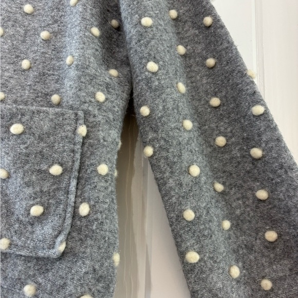 Madewell Texture and Thread Gray Bobble cardigan wool blend cozy preppy xs - Picture 5 of 9